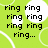 Green background with white circular patterns and pixelated text reading 'ring ring ring ring ring... B A N A N A P H O N E ! favorite saying of the summer ! =)'