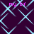 Pixelated pattern of light blue diamond outlines on dark purple background with pink text 'my bf' repeated four times.