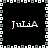 Four identical pixelated text instances of 'Julia' arranged in a within a black background bordered by white and gray squares