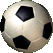 Six soccer ball frames arranged in a 3x2 contact sheet with varying black pentagon and white hexagon patterns on each ball.