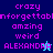 Pixelated text and small character icons on blue backgrounds with varying shades.