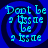 Four identical blue spiral backgrounds with cyan text reading "Don't be a Issue" arranged in a