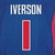 Blue background with red vertical bar and white text 'IVERSON' above it, transitioning to black text on a black rectangle below.