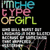 Pixelated text and abstract shapes on a black background with repeated 'IMTHE TYPE OFGIRL' in multicolored letters.