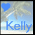 Two side-by-side pixelated images of a beach scene with palm trees, showing color changes in the heart symbol and text.