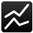 Black square icon with rounded corners containing two white line graphs on a gradient background.