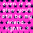 A static image with a bright pink background filled with repeating dark blue star patterns and white text reading "even if im slow you'll still be my friend... right..?" in pixelated font.