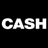 A static contact sheet showing two frames of a pixelated animation featuring the word "CASH" and a stylized purple-and-black figure against a black background.