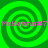 Four identical green spiral patterns arranged in a with pink text reading "McKenna#7" overlaid on each spiral