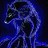 Animated wolf silhouette with flowing blue hair against dark background, transitioning to static tiger face and black wolf silhouette on moonlit backdrop.