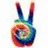 A pixelated peace sign hand with rainbow swirls on a white background, paired with red text on black reading "Bombing for peace... ...is like... ...Fucking for virginity!"