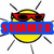 Yellow sun-shaped icon with black rays, red sunglasses, and changing text banners across the face.