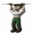 Animated character in white shirt and green pants lifts a horizontal bar above head, showing sequential pose changes from full-body to cropped views.