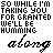 repeated text and script elements with color variations in 'GRANTED' and a grayed-out bottom-right section
