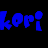 A contact sheet of 8 animated frames showing the word 'keri' in various colors and styles against a black background with one gray square.