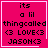 A pink square icon with black pixelated text reading "its a lil thingcalled <3 LOVE<3 JASON<3" and white border, featuring animated heart or star symbols in bottom-right corner.
