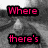 A four- of grayscale images with pink text overlays reading 'Where', 'Nowhere', 'there's', and 'to go' in a pixelated font