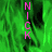 Green abstract background with vertical pink text 'N-KC' on left and 'N-CK' on right, transitioning to 'N-C' on left in lower half.