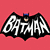 Pixelated Batman and Superman logos with text overlays on red and blue backgrounds.