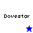 Four display 'Dovestar' text with a blue star icon on white background and a white star icon on blue background