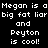 Static pixel art displays repeated text on black background with white blocky letters.
