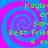 A static image with a blue background and four pink spiral patterns, each containing green text reading "Kayle or Sam Best Friend 4 ev".