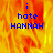 A static digital image with blue text over a fiery background, displaying 'i hate HANNAH' in pixelated font.