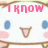 Pixelated cartoon character with blue eyes and pink cheeks, displaying text 'I KNOW I AM' above and 'too kew' below on a white background.
