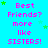 A static image with a bright cyan background displaying repeated text and small green star shapes.