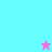 Two pixelated star shapes on a split background of cyan, pink, and lavender, with one star changing color between frames.