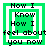 Green and white layered square frames with black text reading "How I Know How I feel about you now" in pixelated font, showing animation changes in inner square layers.