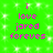 Green background with white pixelated squares and pink text reading 'i love jared foreves' in two identical vertical