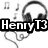 Pixelated icon split into two halves: left side shows headphones with musical notes, right side displays a fiery explosion with text.