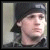 Animated contact sheet of a person wearing a dark cap and shirt with text variations appearing across frames on a gray background.