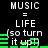 Pixelated text and green bars on black background with repeated phrases and partial text.