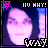 Pixelated 8-bit style icon with a person's face, pink and blue color scheme, text overlays reading 'NO WAY!' and 'COOLY.' in different positions across six