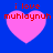 Four pink heart shapes on a blue background with red text reading 'i love muhlaynuh' above each heart, displayed in two of two