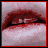 25 pixelated mouth images with text overlays, each showing red lips and a white background