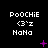 Pixelated text and symbols on a black background with animated purple elements.