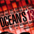 Pixelated image with bold black text 'OCEANS' over a fiery red and orange background with scattered dark brown and black pixels.