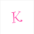 Six distinct K-shaped icons arranged in a , each rendered in a different solid color with a pixelated, low-resolution style