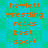 Static pixel art displays orange text on a blue-green checkered background with two identical vertical of words