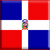 Static 50x50 pixel icon featuring the flag of the Dominican Republic with a small central emblem, displayed on a gray background in a contact sheet layout.