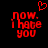 Red pixelated text 'Now. I hate you' on black background with red heart symbol above left text block.
