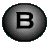 Two circular icons display the letter B; left icon is gray with black outline, right icon is cyan with dark blue border.