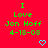 Red background displays green text reading "I Love Jon Hoff 4-18-08" with light blue pixel hearts below each phrase, arranged in a pattern