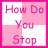 A 3x3 contact sheet of animated frames showing a pink and white checkered background with fragmented text phrases in pink font, arranged to form a single sentence across all visible frames.