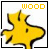 Animated contact sheet of a yellow cartoon bird character with black outline, displayed in 5x5 grid format showing frame-by-frame animation changes.