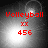 Red text 'Volleyball' and numeric values 'xx' and '456' appear over a grayscale background with shifting light effects.