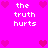 Pixelated icon with bright pink background, white text, and pink heart symbols arranged in a pattern
